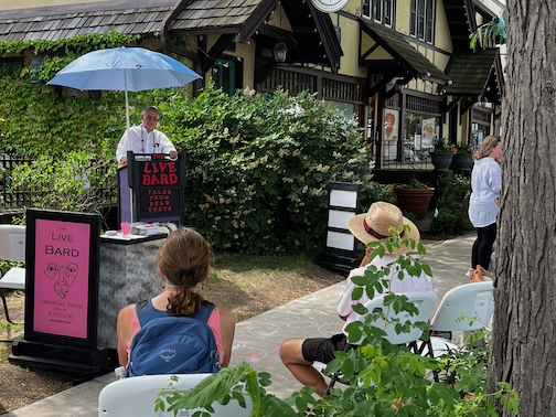 Reciting in St. Anthony Park, MN